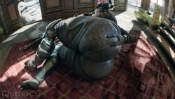 big_ass chittercg destiny_(game) eliksni huge_ass thick_ass thick_thighs