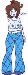 anthro blink_(artist) breasts brown_hair female hair humanoid mother_(pokemon_bw) nintendo pokemon pokemorph pussy smuttonorange vanillite vanillite_(cosplay)