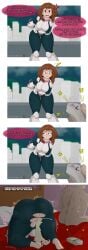 1girls 3koma after_sex anger_vein angry angry_face ass_bigger_than_head ass_cheeks back_view barefoot bed big_ass big_butt blush bodysuit bottom-up breasts brown_eyes brown_hair comic cum_in_pussy cum_inside cum_overflow cum_overflowing curvy curvy_figure dark-skinned_male english_text female female_human fluids genital head_down_ass_up hero_outfit_(mha) huge_ass human large_breasts light-skinned_female male money motel_room my_hero_academia no_face ochako_uraraka ochako_uraraka_(hero_outfit) pleasured_female prostitution pussy pussy_leaking red_markings ripped_clothing semen short_hair shounen_jump sitting_on_bed smoking snakebd spent straight superhero_costume superheroine sweat sweaty_body talking_to_viewer teenage_girl teenager thick_thighs top-down torn_bodysuit torn_clothes twitch_lines twitching uraraka_ochako uravity wardrobe_malfunction