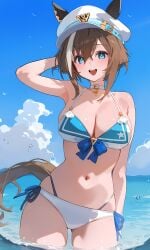 1girls ai_generated animal_ears anthropomorphization artist_request cheval_grand_(umamusume) eyes female hair legs skin tagme umamusume umamusume_pretty_derby young
