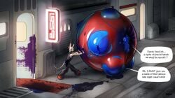 blueberry_inflation furry huge_breasts inflation lactating_juice rimou spherical_inflation tagme unusual_lactation