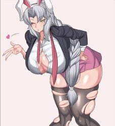 beautiful breasts_bigger_than_head cosplay eirin_yagokoro giant_breasts giantess gigantic_breasts huge_breasts hyperomizu massive_breasts nurse touhou venus_body