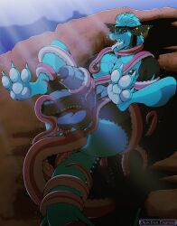 2_penises abs absurd_res anal anal_sex anthro athletic athletic_anthro athletic_male balls big_nipples bubble cave_background claws coiling coiling_around_arm coiling_around_balls coiling_around_body coiling_around_leg coiling_around_neck coiling_around_penis coiling_around_tail depictionexpress digital_media_(artwork) diphallia diphallism duo ear_piercing fish foreskin full-length_portrait genital_piercing genitals glowing hi_res humanoid_genitalia light light_beam male male_focus marine multi_genitalia multi_penis muscular muscular_anthro muscular_male nipple_fetish nipple_piercing nipple_play nipples nude nude_anthro nude_male partially_retracted_foreskin pawpads penetration penis penis_piercing piercing portrait retracted_foreskin saggy_balls sex shark shark_teeth solo stretched_anus sunbeam sunlight tail tentacle tentacle_creature tentacle_in_ass tentacle_penetration tentacle_sex tongue uncircumcised underwater underwater_cave underwater_sex underwater_tentacle_sex water