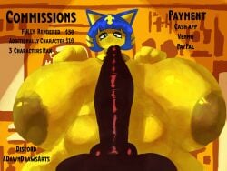 1girls animal_crossing ankha artist_request huge_breasts tagme