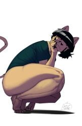 big_ass big_breasts big_butt big_thighs big_titties black_hair cat_ears cat_tail catgirl clothing curvaceous curvaceous_female curvaceous_figure curvy curvy_figure curvy_hips female female_focus female_only furry furry_female furry_only looking_at_viewer orca_limon original original_character short_hair