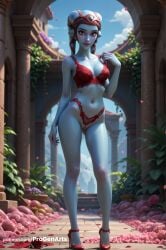 1girls aayla_secura ai_generated alien artist_name blue_skin blue_sky blush bra breasts cleavage clone_wars collarbone colored_skin column day flower food full_body hair_bun hi_res high_heels humanoid jedi lingerie lips looking_at_viewer lucasfilm makeup medium_breasts navel orange_eyes outdoors panties patreon_username petals pillar pointy_ears progenarts pussy red_bra red_footwear red_panties ribbon sky smile solo standing star_wars star_wars:_the_clone_wars star_wars_rebels twi'lek uncensored underwear underwear_only web_address