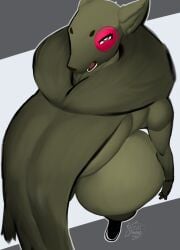 animal_ears big_ass big_breasts big_breasts big_butt big_thighs big_titties curvaceous curvaceous_female curvaceous_figure curvy curvy_figure curvy_hips female female_focus female_only furry furry_female furry_only green_skin looking_at_viewer orca_limon