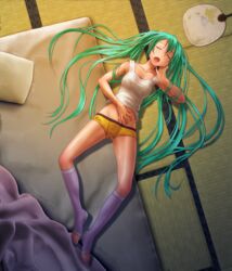 hatsune miku from vocaloid by wokada