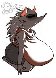 big_breasts big_thighs big_titties brown_hair brown_skin curvaceous curvaceous_female curvaceous_figure curvy curvy_figure curvy_hips female female_focus female_only hedgehog hedgehog_girl hedgehog_humanoid long_hair massive_tits orca_limon original original_character