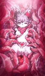 absurd_res bdbsk canid canine canis demon female hi_res humanoid mammal solo tentacle wolf