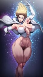 ai_assisted ai_generated ass breasts emma_frost female female_only greyscaler marvel muscular muscular_female pussy solo solo_female thick_ass thick_thighs toned