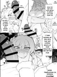 big_breasts big_penis blush breasts censored cicin_mage_(genshin_impact) cock cock_gobble cock_hungry cock_shock drooling futa_on_female futadom futanari genshin_impact hoyoverse imminent_oral imminent_rape imminent_sex intersex lucifina lucifina006 lucifina_006 lumine_(genshin_impact) penis penis_awe pressed_against pressed_against_penis raped strap-on strapon text translated translation_request wet