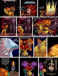 absurd_res alien anthro canid canine duo english_text female fox hi_res krystal_(star_fox) male mammal metroid nintendo samus_aran sex star_fox text thebigbadwolf01
