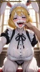 1girls 2025 4k :3 after_fellatio after_oral ai ai_assisted ai_generated anime anime_style aroused aroused_female artist_name bare_legs bare_thighs big_breasts blonde_hair breasts bunny_ears bunny_girl bunny_tail carrot_(one_piece) cheek_bulge cum cum_in_mouth cum_on_face dreamyan_ai female fur furry furry_ears furry_female furry_tail hi_res high_quality high_resolution highres horny horny_female huge_breasts maid maid_apron maid_headdress maid_outfit maid_uniform one_piece open_mouth patreon paws rabbit_ears rabbit_girl rabbit_tail red_eyes short_hair swallowing thick_ass thick_thighs thighs tongue tongue_out uncensored white_body white_fur white_skin