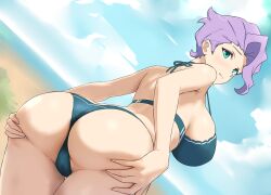 1girls ass croix_meridies little_witch_academia oksandio solo swimsuit
