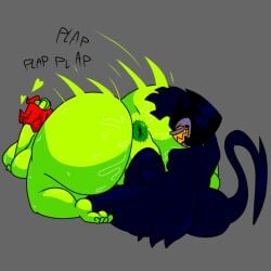 annie_bell asinine247 big_ass fat_ass huge_ass huge_cock imp oc original_character stubsy_(asinine247) tail