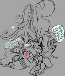 ball_grab ball_tugging ballbusting balls ballsack cbt cock femdom femdom_caption league_of_legends lulu_the_fae_sorceress papersketch smell smelling_penis smelly smelly_cock sniffing sniffing_penis spanish_dialogue spanish_text spank_marks spanking stretching translation_request tristana tugging yordle