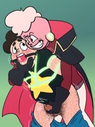 2boys ball_gag bondage cock_torture dominant_male drool gay gripping_cock gripping_penis hairy lars_barriga lars_of_the_stars rope rope_bondage rope_harness steven_quartz_universe steven_universe steven_universe_future submissive_male