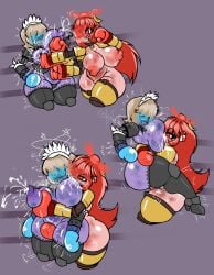 2girls big_breasts boxing boxing_gloves boxing_ring breast_punch breast_squeeze breast_sucking breasts bruised bruised_breast bruised_stomach bruises catfight chikin_(artist) female female_focus female_only femdom femsub fight fighting fighting_ring groping groping_breasts groping_from_behind gut_punch huge_breasts lactation large_breasts long_hair mimi_sentry punching punching_breasts punching_stomach red_hair robot_girl ryona sentry_(team_fortress_2) sentry_turret stomach_punch team_fortress_2 thick thick_thighs thighs wide_hips yuri