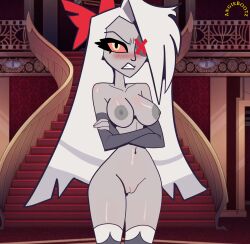 vaggie (hazbin hotel) from hazbin hotel by angiebootz