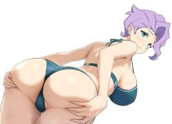 1girls ass croix_meridies little_witch_academia oksandio solo swimsuit