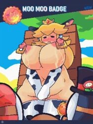 1girls 2d 4:5 amaihellen_va animated anti_groove audience being_watched big_breasts blonde_hair breasts chubby covering_crotch cow_bikini cow_ears cow_print crown embarrassed embarrassed_naked_female embarrassed_nude_female enf female goomba hellicava huge_breasts humiliation involuntary_lactation lactation lactation_without_expressing large_breasts long_hair longer_than_10_seconds mario_(series) moaning naked nipple_piercing nude on_display paper_mario paper_peach plump princess_peach public public_exposure public_humiliation public_nudity shy shy_guy sound tagme thick_thighs thighhighs tmogumi trying_not_to_lactate vertical_video video voice_acted whimper whimpering wide_hips