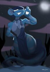big_ass big_breasts big_breasts big_butt big_thighs big_titties blue_fur clothing curvaceous curvaceous_female curvaceous_figure dress female female_focus female_only furry furry_female furry_only mouse mouse_ears mouse_girl mouse_humanoid orca_limon original original_character