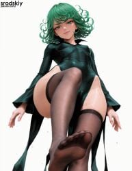 1girls ai_generated dominant_female female flat_chest foot_fetish green_hair hentai horny levitation mature_female one-punch_man perky_breasts pussy small_breasts small_waist smirk srodskiy stockings tagme tatsumaki vulgar wet wet_pussy wide_hips young