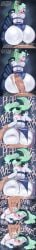 1boy 1girls angry anime ass ass_focus big_ass big_penis blush bulge cyberpunk:_edgerunners cyberpunk_2077 english_text female foreskin giver_pov green_hair huge_ass humping imminent_sex large_ass long_hair male male_pov musk open_mouth panties penetration penis penis_out petite pov rebecca_(edgerunners) shaking shocked smaller_female smooth_skin sound_effects surprised tagme teeth text thong twintails uncircumcised vammzu yelling