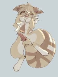 3:4 animal_genitalia animal_penis balls big_penis bodily_fluids cum curled_tail cute_pose digital_media_(artwork) domestic_cat erection eye_markings eyelashes facial_tuft fangs feet felid feline felis feral fur futanari genital_fluids genitals hi_res huge_cock intersex looking_to_right mammal markings mothwing_(warriors) nude open_mouth paws penis precum presenting simple_background smile solo spots spread_legs spreading stripes tabby_cat tail teeth tempestpaw toes trans_(lore) trans_woman_(lore) tuft warriors_(book_series) yellow_body yellow_fur