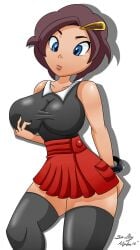dalley_le_alpha female grace_(pokemon) pokemon serena_(pokemon)_(cosplay) tagme