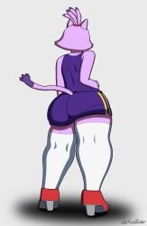 2025 anthro ass big_ass blaze_the_cat bottomwear clothing domestic_cat felid feline felis female footwear full-length_portrait hi_res high_heels huge_butt legwear mammal portrait purple_body rear_view sega sherbetjester shoes shorts solo sonic_(series) sonic_the_hedgehog_(series) tail thick_thighs thigh_highs wide_hips