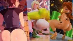 helluva_boss krystal loona_(helluva_boss) mario_(series) multiple_girls music nintendo piranha_plant pmv princess princess_rosalina sound tagme twerking video