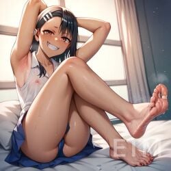 ai_generated armpits bad_ai foot_fetish footjob hayase_nagatoro please_don't_bully_me,_nagatoro