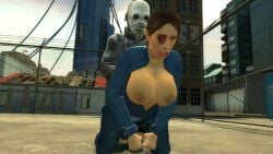 1girl 2boys 3d animated big_breasts big_penis blowjob breast_shake breasts citizen_(half-life_2) civil_protection_(half-life_series) closed_eyes female female_01_(half-life_2) female_02 garry's_mod half-dressed half-life_(series) half-life_2 inden-ial longer_than_10_seconds longer_than_30_seconds longer_than_one_minute maledom metrocop raped_female sex tagme train_station video