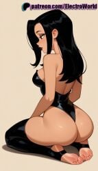 1girls 2025 ai_assisted ai_generated anime anime_girl anime_style artist_name ass bare_shoulders barefoot batman_beyond batman_beyond:_return_of_the_joker big_ass big_breasts big_butt big_chest black_hair black_leotard booty breast breasts bubble_ass bubble_butt bust busty buttocks chest dana_tan dc dc_comics dcau electroworld feet female from_behind gradient gradient_background hi_res high_quality high_resolution highres large_ass large_breasts leotard long_hair looking_back patreon patreon_username plump_ass round_ass sitting soles solo stable_diffusion stirrup_legwear toeless_legwear toes watermark