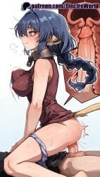 1boy 1girls 2025 ai_generated animal_ears artist_name blush braid breasts breasts breasts bust chest clothed_sex cock covered_nipples cross_section cum dick earrings ejaculation electroworld female fucking hi_res high_quality high_resolution highres intercourse jewelry karura_(utawarerumono) long_hair love_making panties panties_around_one_leg patreon patreon_username penetration penis pussy_juice sex sex_from_behind sexual_intercourse stable_diffusion straight sweat uncensored underwear utawarerumono uterus vaginal_penetration veins watermark