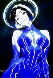 anime anime_girl anime_style arrogant breasts cortana halo halo_(game) halo_(series) halo_4