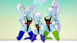 3d 3girls alien_humanoid alien_look_like_human angel_(dragon_ball) big_ass big_breasts big_butt blue_skin blue_sky braid braided_hair braided_ponytail curvy curvy_female curvy_figure curvy_hips cus dragon_ball dragon_ball_super evaan koikatsu looking_at_viewer marcarita petite ponytail reit render_007 shortstack sister_and_sister sisters small_breasts smaller_female smile smiling smiling_at_viewer taller_female taller_girl thick_thighs thigh_highs thighhighs thighs tournament_of_power vados white_hair