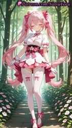 1girls ai_generated animal_ears anime anime_style ankle_ribbon ass_visible_through_thighs bamboo_forest bangs blush bow breasts bust busty cleavage cleavage_cutout closed_eyes closed_mouth clothing_cutout copyright_notice crossed_bangs day dress facing_viewer female female_focus female_only flower flowers footwear_bow forest frills full_body gloves hair_between_eyes hair_flower hair_intakes hair_ornament hairbow hairclip hentai hi_res high_quality high_resolution highres hololive hololive_gamers hololive_gen_0 hololive_gen_1 hololive_japan leg_ribbon long_hair medium_breasts natsuyoru nature obi outdoors panties pantsu patreon petals pink_bow pink_flower pink_footwear pink_hair pink_panties pink_ribbon pink_skirt puffy_short_sleeves puffy_sleeves red_footwear ribbon sakura_miko sash shoes short_sleeves skirt smile solo solo_female standing thighhighs tree twintails underwear very_long_hair voluptuous voluptuous_female white_dress white_flower white_gloves white_legwear white_thighhighs