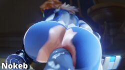 1boy 3d anal animated ass blonde_hair blue_bodysuit blue_eyes bodysuit female huge_cock invisible_woman large_insertion looking_back marvel marvel_rivals nokeb penis pov pussy sex sex_from_behind straight sue_storm tagme torn_bodysuit torn_clothes uncensored venom video