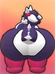 anthro anthro_only ayax_(ayaxstudio) big_ass bubble_butt furry huge_ass hyper_ass moobs tagme thick_thighs vuppervapurvehm wide_hips