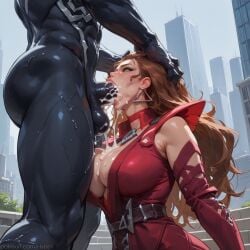 1boy ai_generated alternate_version_at_source big_breasts city_background cum cum_in_mouth cumming deep_penetration deepthroat female female forced forced_oral grabbing_hair grabbing_head green_eyes hypet long_hair marvel_rivals messy_hair red scarlet_witch scarlet_witch_(marvel_rivals) sex suit tagme thick_lips venom_(marvel) venom_(marvel_rivals) video_game_character video_games wanda_maximoff