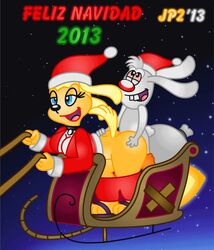 2013 animated anthro brandy_and_mr._whiskers brandy_harrington canine christmas clothing disney disney_channel dog female fur furry holidays jaimeprecoz2 lowres male mammal mr._whiskers rabbit sex straight tagme toon_disney