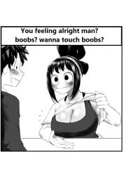 amano44 boobs?_wanna_touch_boobs? izuku_midoriya my_hero_academia tagme tsuyu_asui