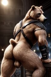 adam360 ai_generated balls bear bum furry gladiator male_only