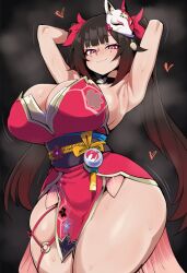 1girls ai_generated alternate_breast_size amiamia armpits ass big_ass big_breasts big_butt breasts brown_hair cleavage curvy fat_ass goghkunn hips honkai:_star_rail honkai_(series) huge_ass huge_butt japanese_clothes large_breasts legs long_hair red_eyes sexy_pose shortstack skindentation smile solo sparkle_(honkai:_star_rail) sweat thick_thighs twintails wide_hips