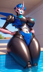 1robot_girl 2025 ai_generated big_breasts breasts giantess hasbro looking_at_viewer metallic_body nipples no_bra pov purple_eyes robot_humanoid roger1011 transformers transformers_prime