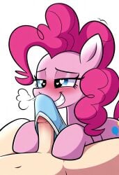 ai_generated blush blushing earth_pony equine feral grin hasbro heart-shaped_pupils human human_on_feral my_little_pony my_little_pony_friendship_is_magic novelai pinkie_pie_(mlp) smelling sniffing_penis that_guy9001 underwear