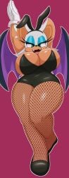 1girls anthro bat big_breasts breasts bunny_ears bunny_girl bunnysuit busty chiropteran female female_only huge_breasts large_breasts looking_at_viewer mechspazer no_bra png rouge_the_bat solo sonic_(series) sonic_the_hedgehog_(series) thick_thighs wide_hips